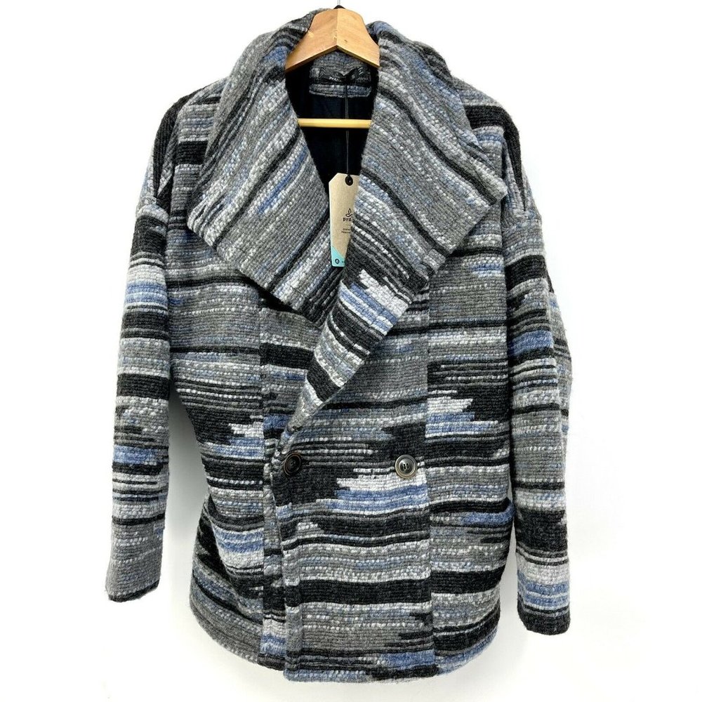 NEW Size Medium prAna Charcoal Arria Wool Jacket